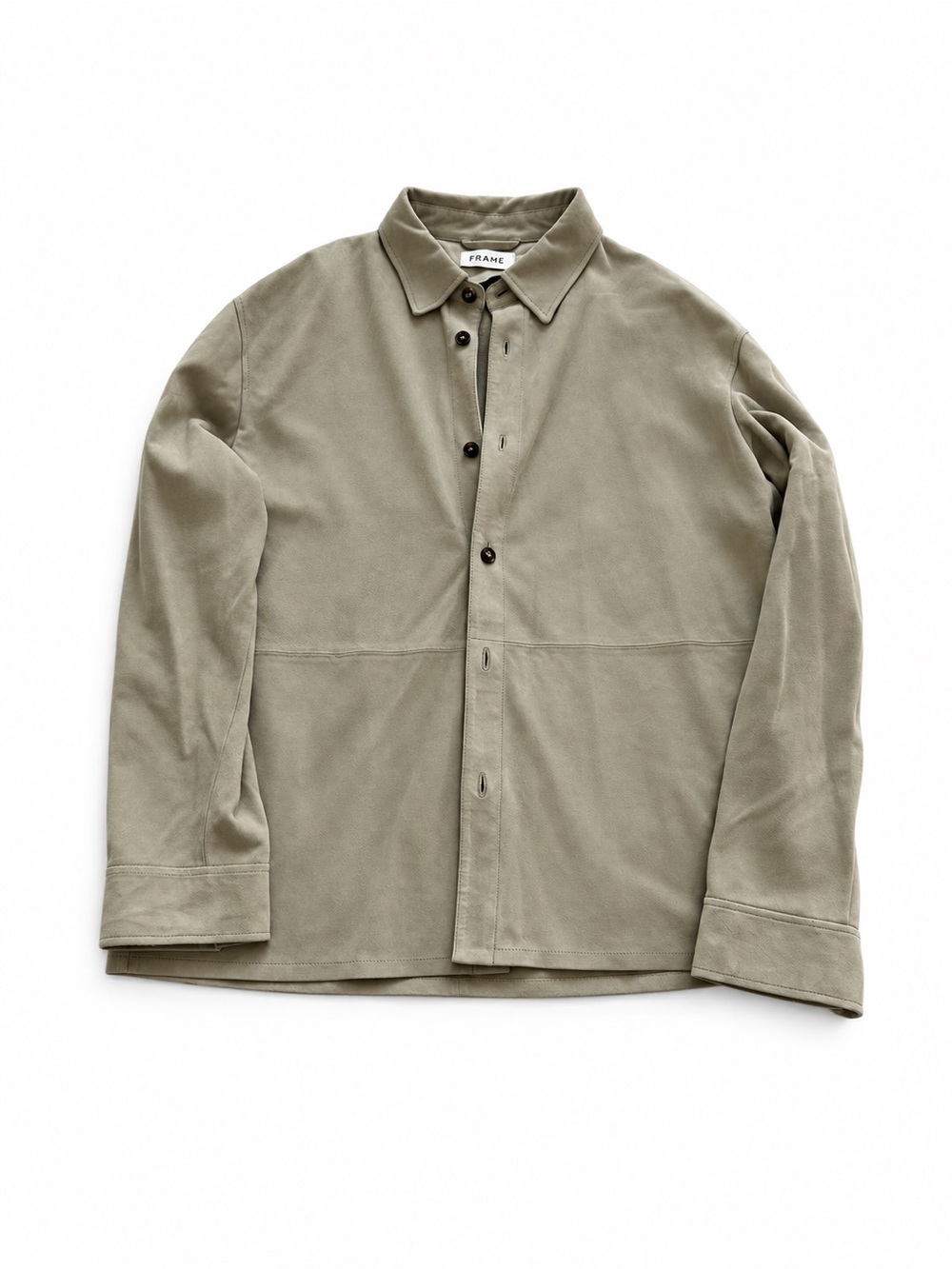 NEW! FRAME Suede Button-Up Shirt | Size M